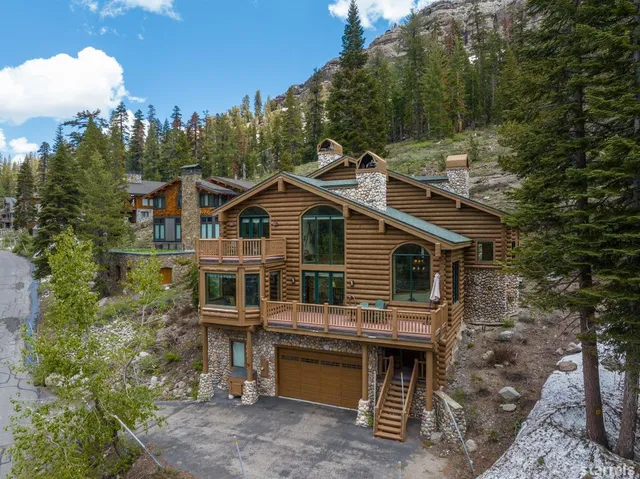 a view of a house with a balcony