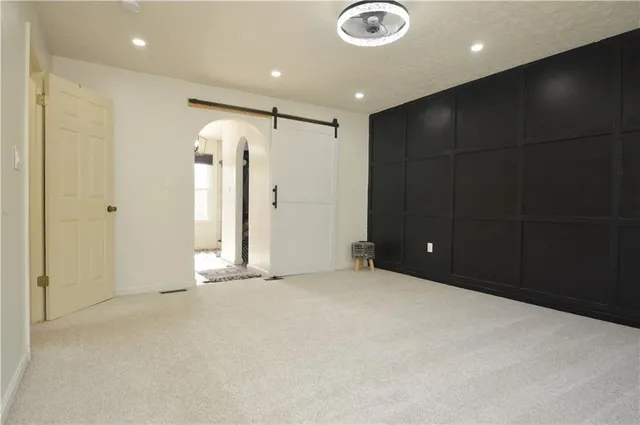 a view of an empty room