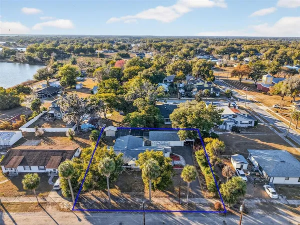an aerial view of multiple house