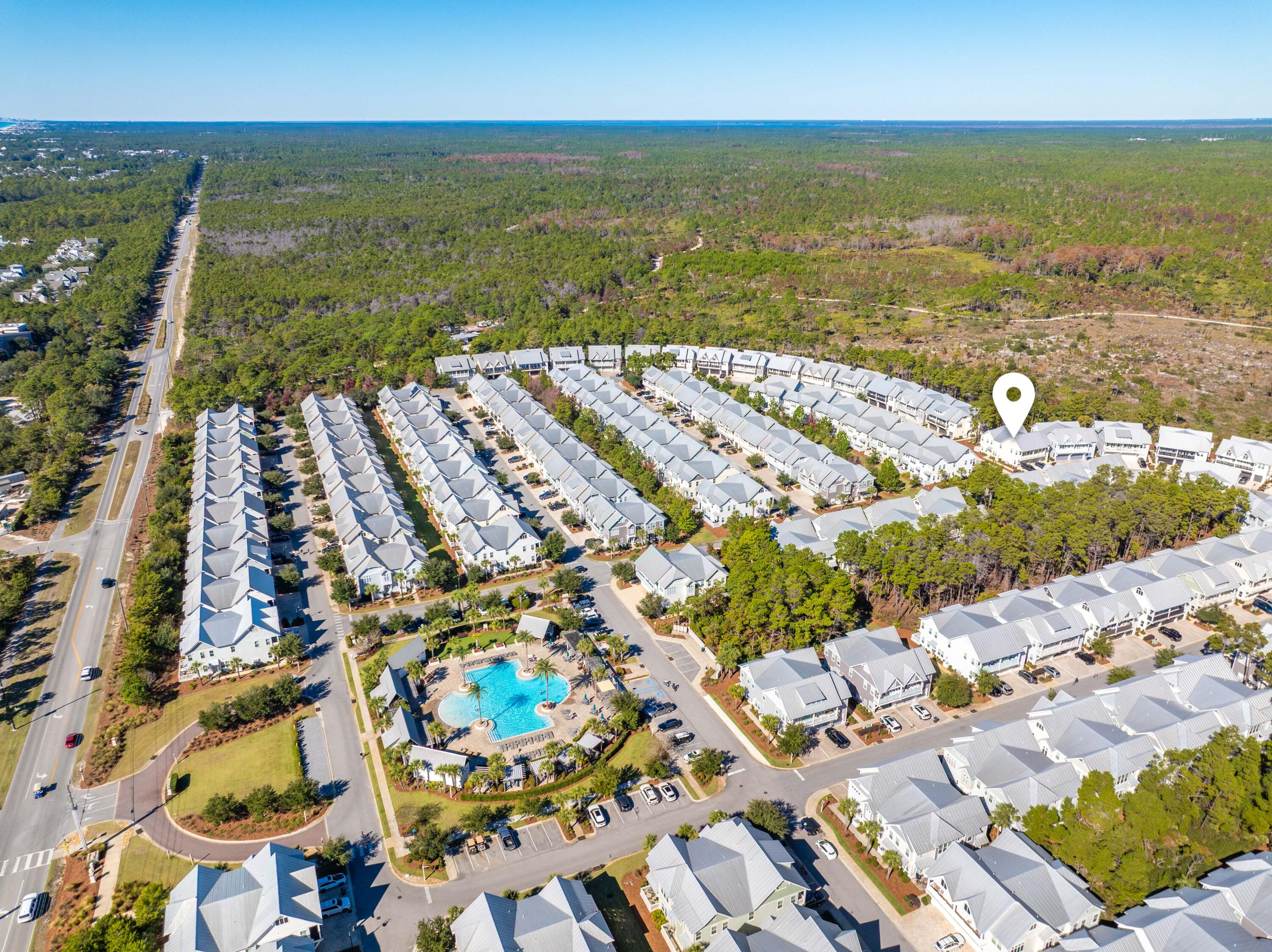 109 West W Pine, Unit C Inlet Beach, FL 32461 - Photo 36 of 48 107 Pine Lands Loop Aerial Marked-8