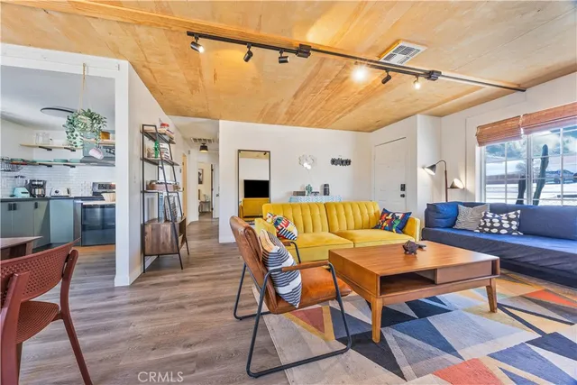 a outdoor space with furniture