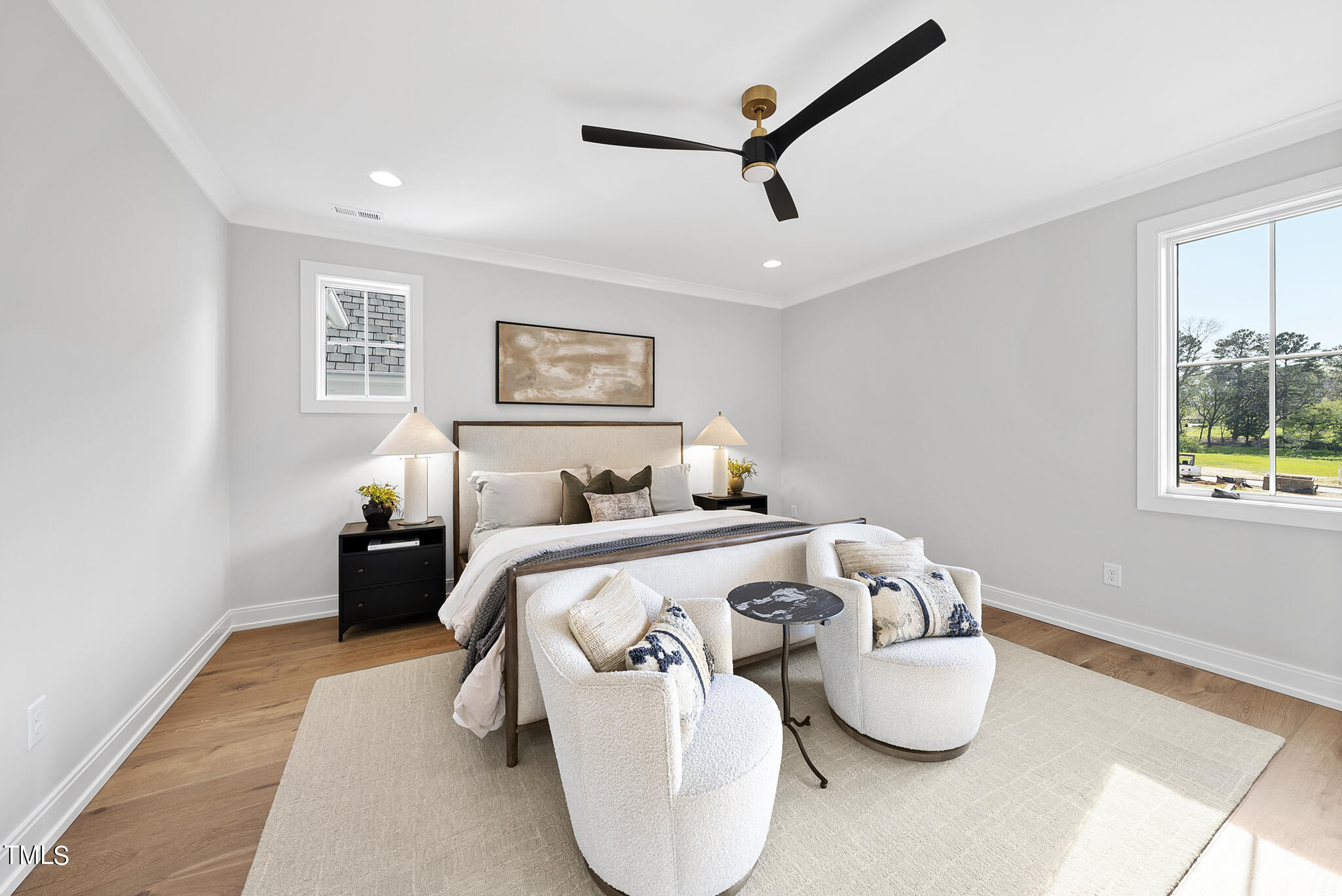 3409 Makers Circle Raleigh, NC 27612 - Photo 31 of 100 a bed room with bed and a window