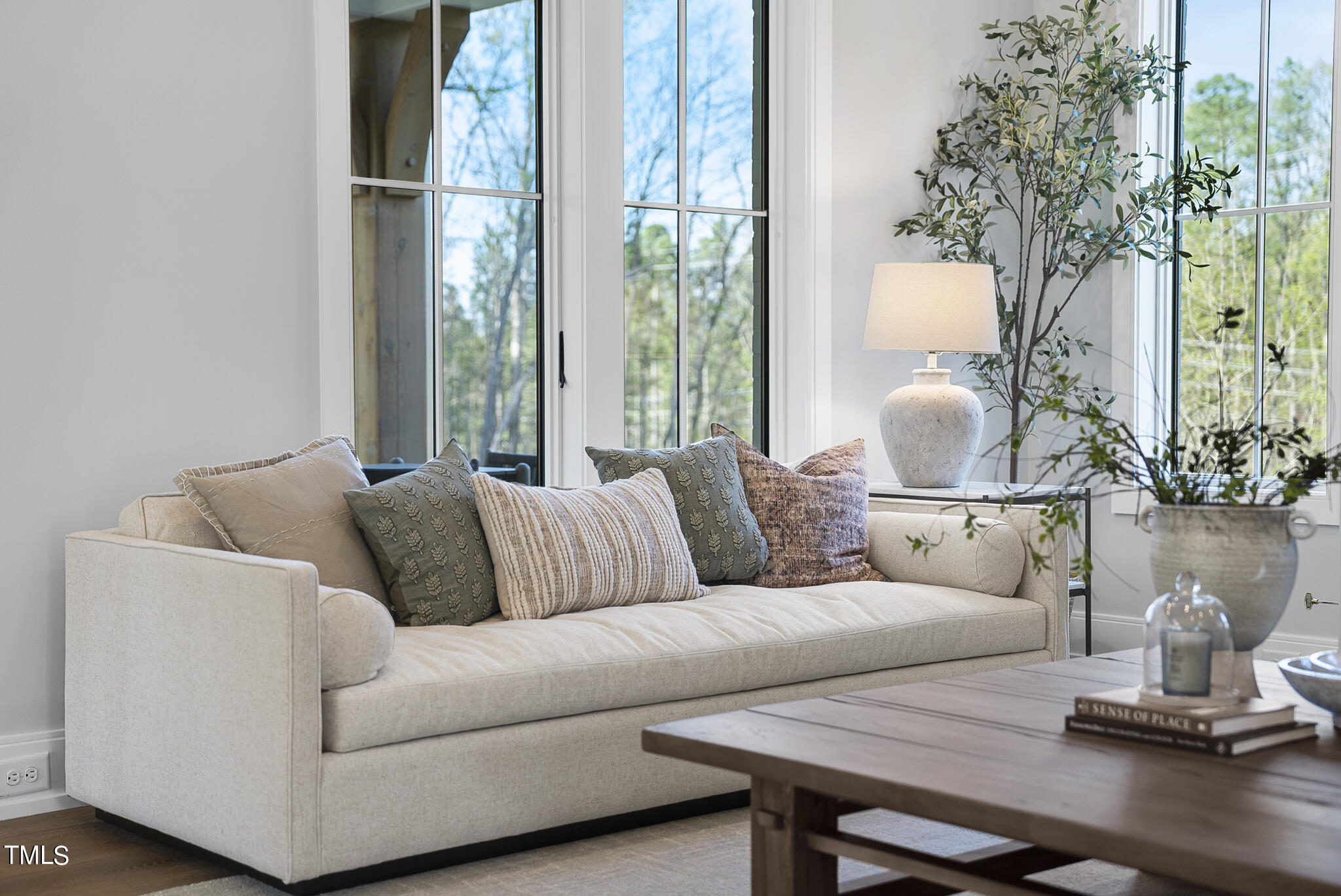 3409 Makers Circle Raleigh, NC 27612 - Photo 62 of 100 a living room with furniture and a potted plant