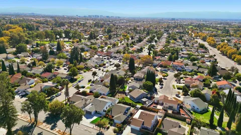 an aerial view of a city