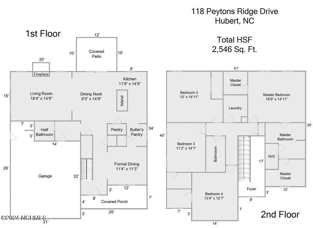 118 Peytons Ridge Drive Hubert, NC 28539 - Photo 68 of 68 118peytonsridgefloorplan