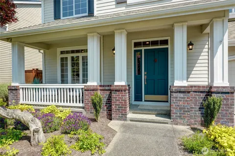 a front view of a house