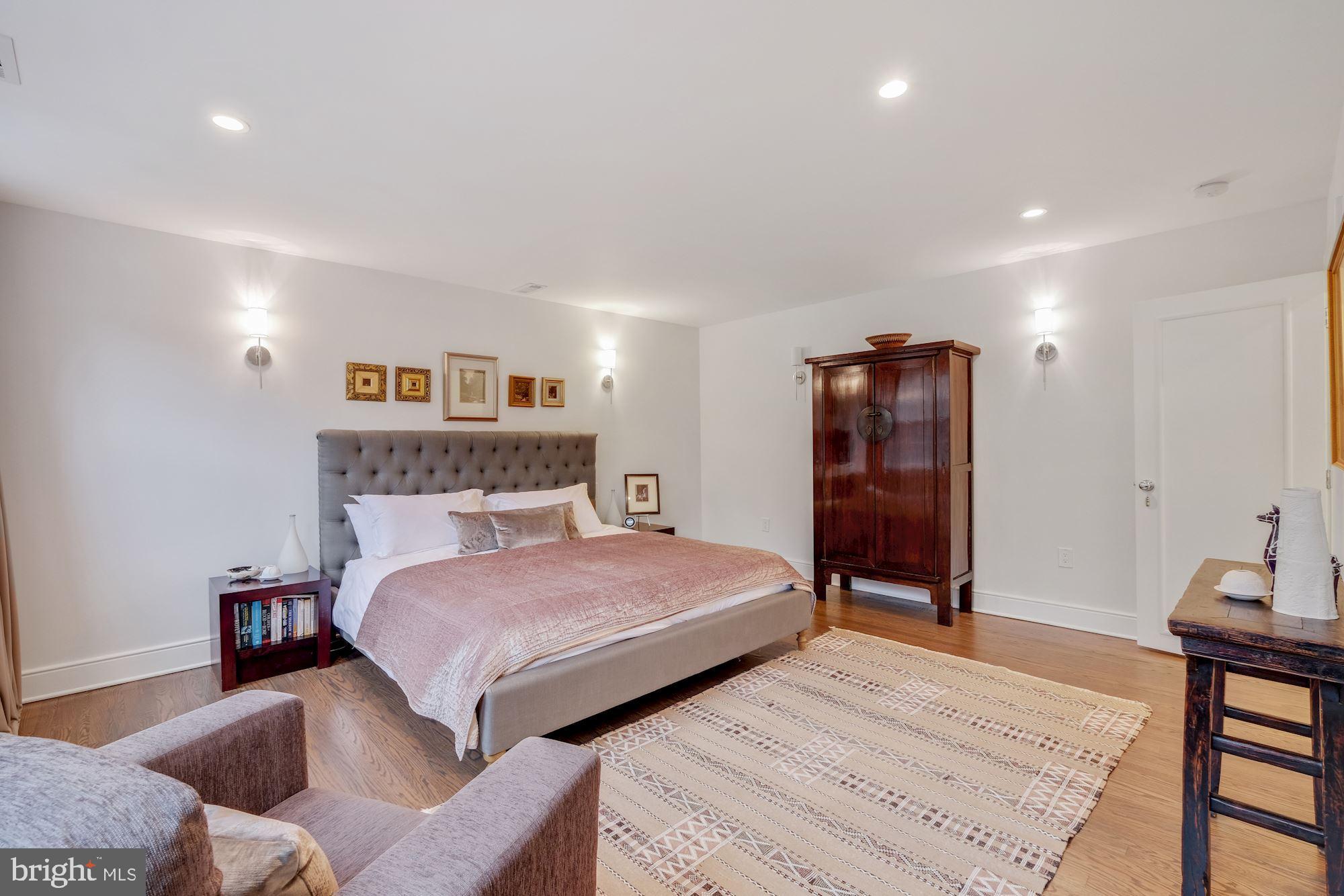 2810 R Street Northwest Washington, DC 20007 - Photo 17 of 30 Hardwood floors, recessed lights and wall sconces