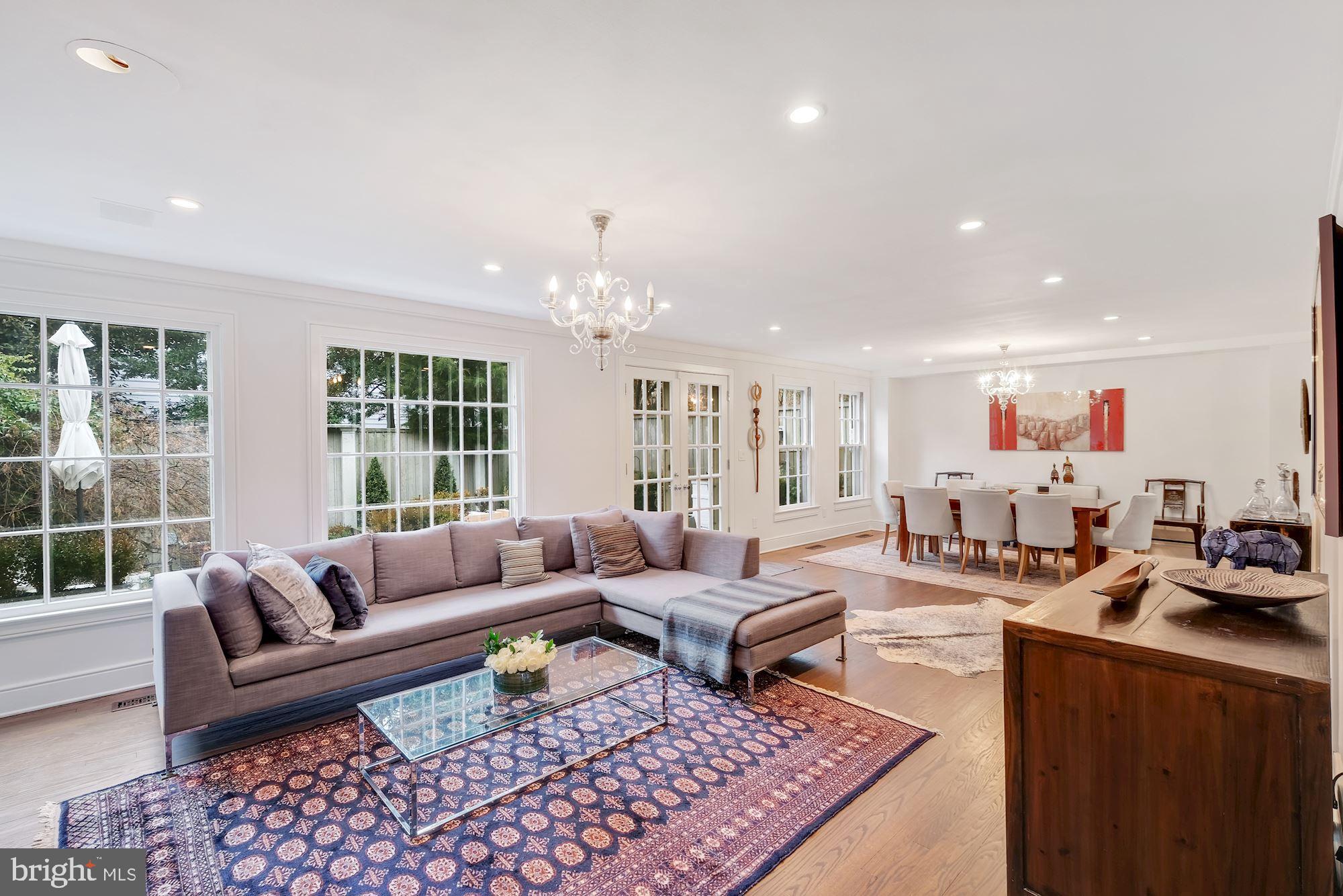 2810 R Street Northwest Washington, DC 20007 - Photo 3 of 30 Oversized, south facing windows opening to garden