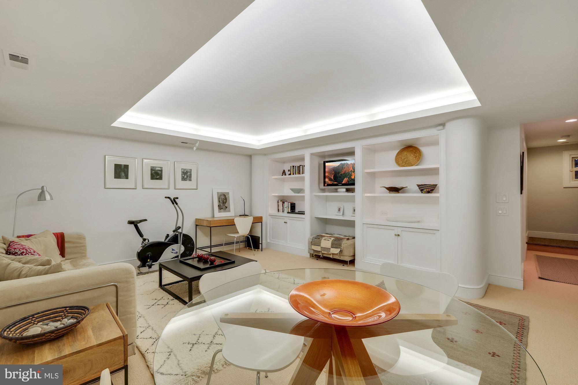 2810 R Street Northwest Washington, DC 20007 - Photo 26 of 30 Custom lighting and shelves