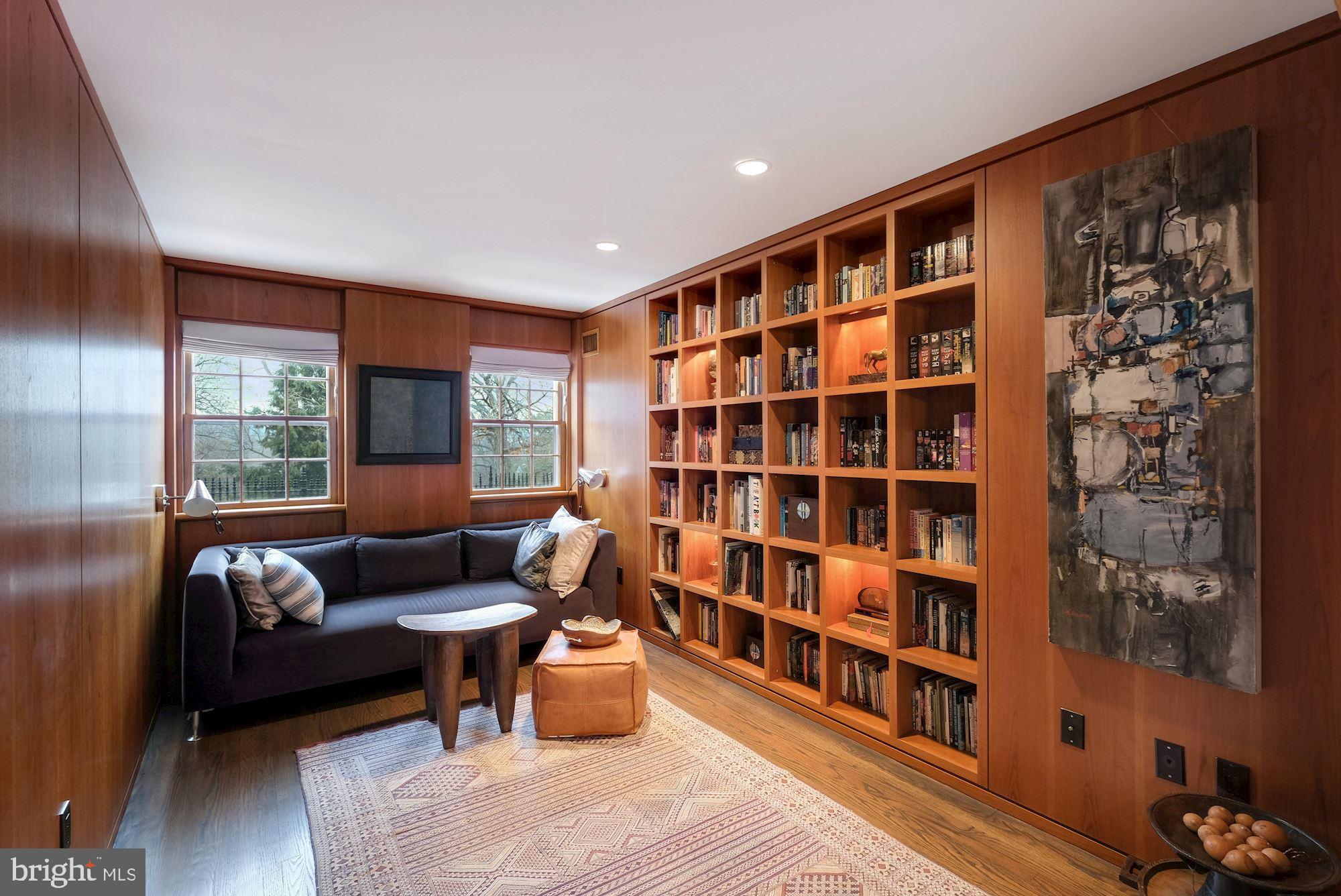 2810 R Street Northwest Washington, DC 20007 - Photo 10 of 30 A private study with custom bookshelves