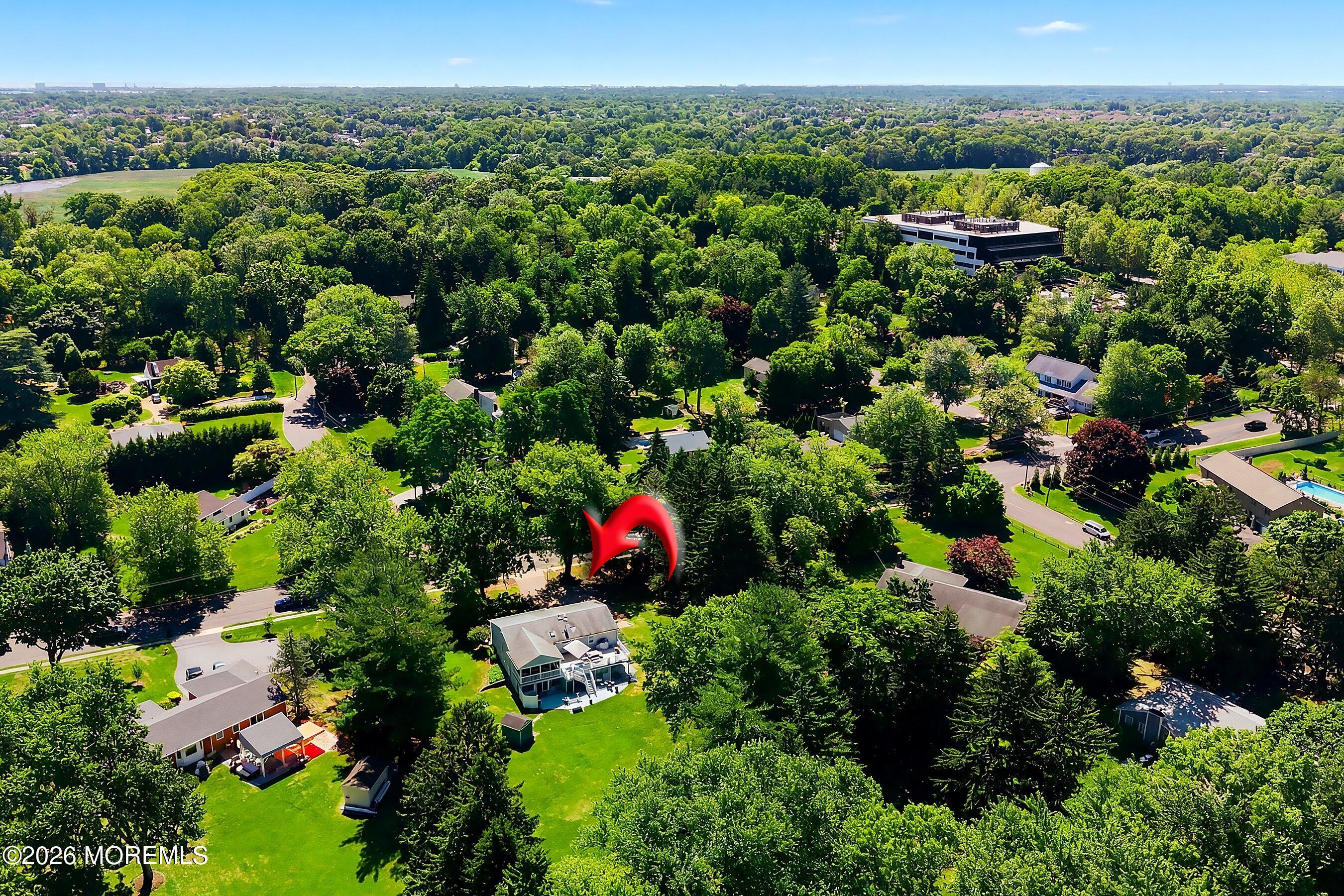 54 Half Mile Road Red Bank, NJ 07701 - Photo 5 of 50 50-Rear Aerial ARROW