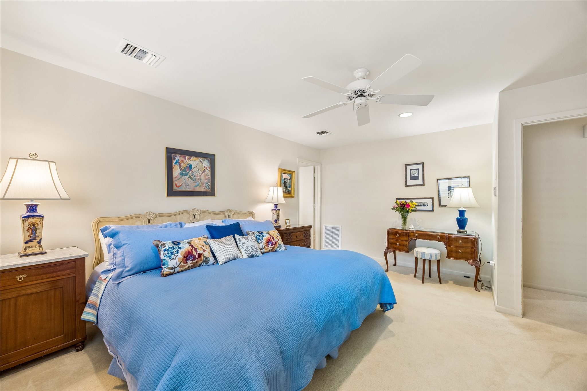 307 Oarman Court Houston, TX 77079 - Photo 21 of 38 a bed room with a bed and a chair