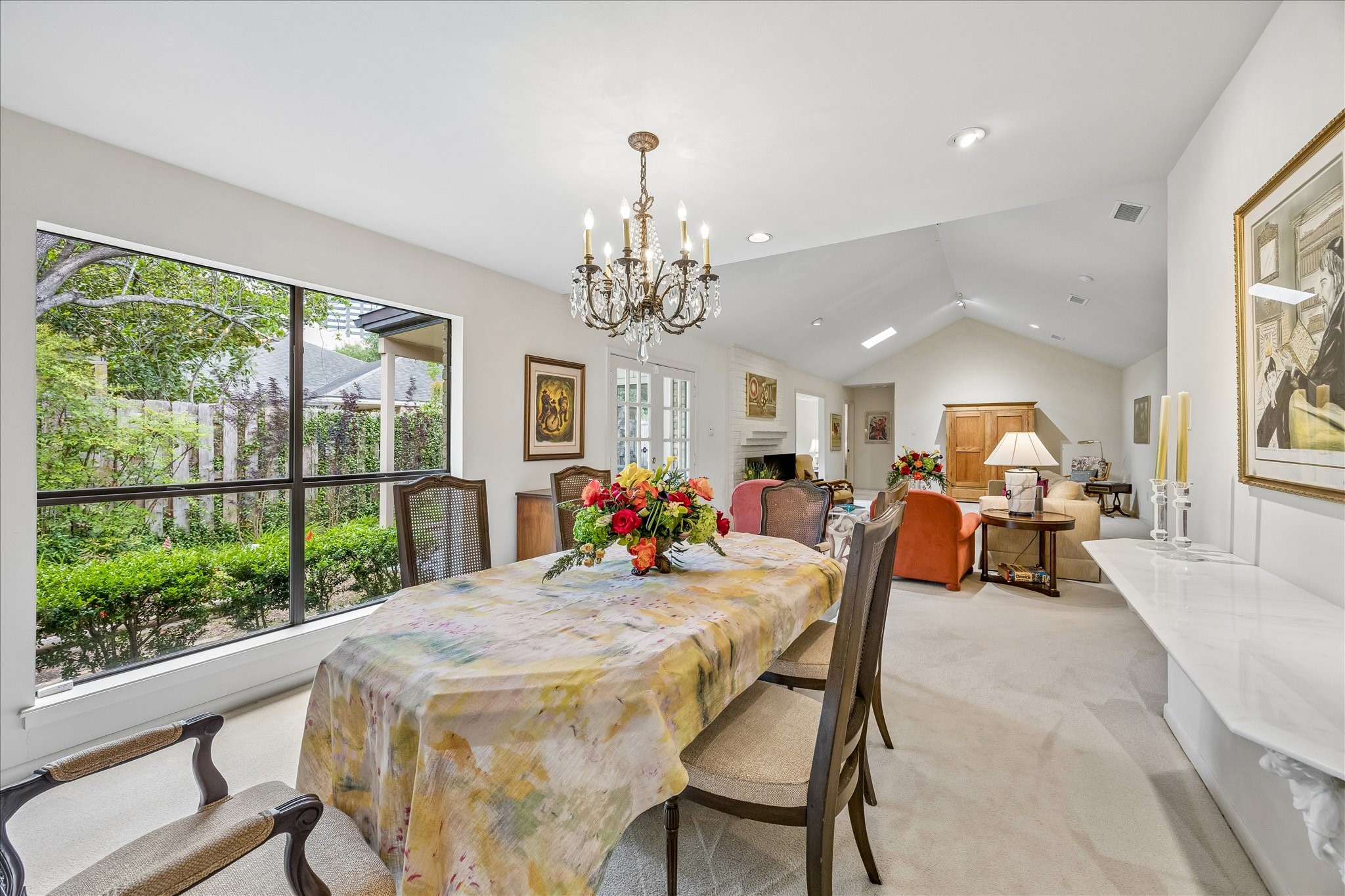 307 Oarman Court Houston, TX 77079 - Photo 10 of 38 a view of a dining room with furniture window and outside view