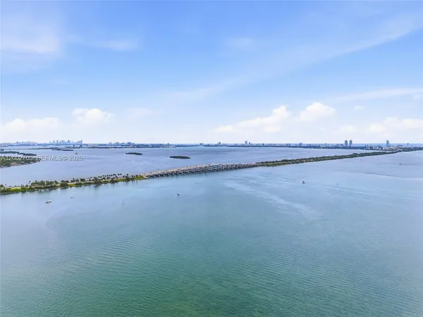 a view of an ocean and beach