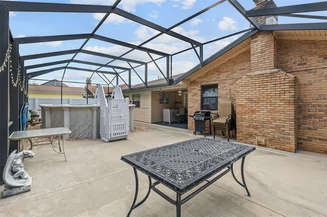 a view of sky from a balcony