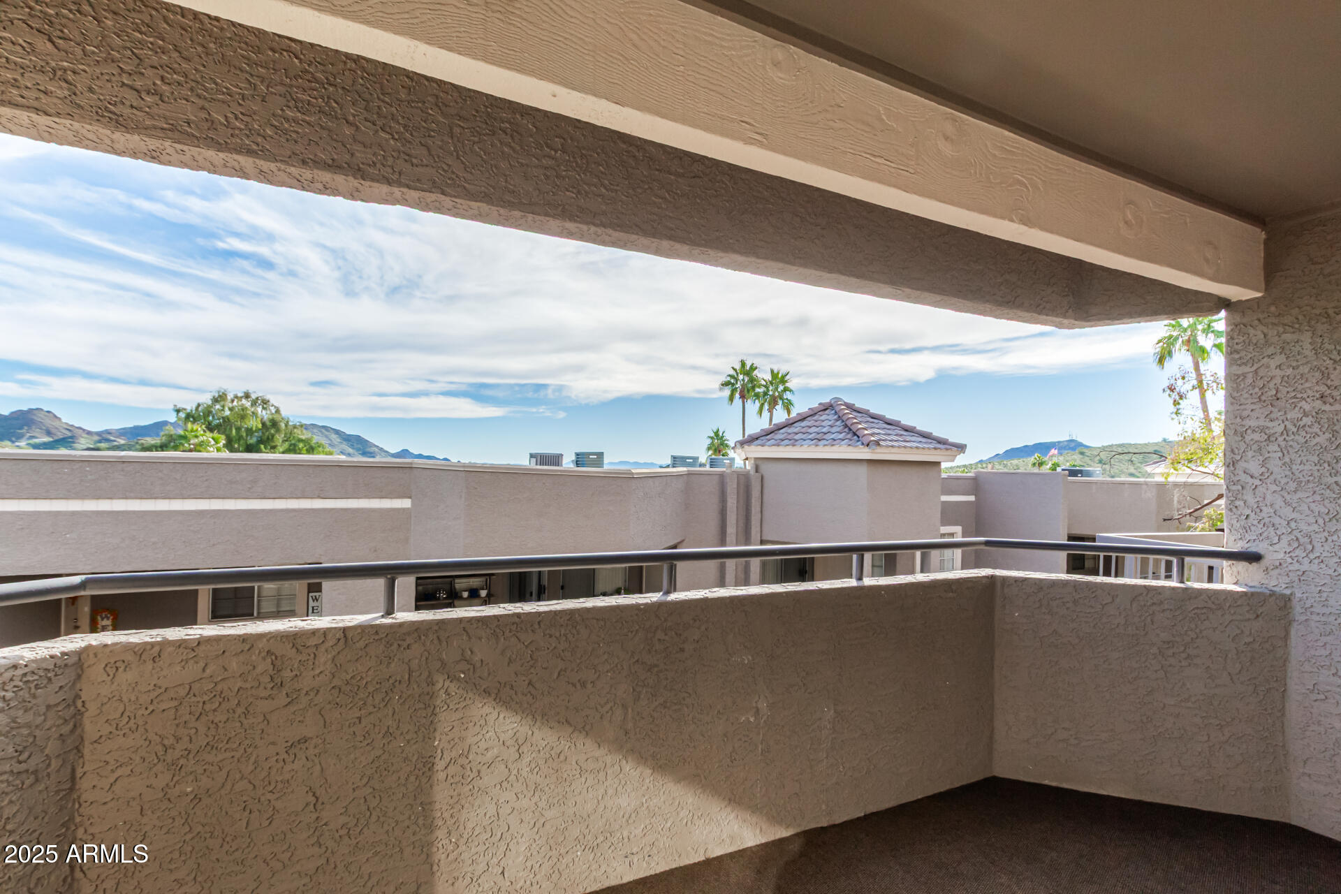 1720 East Thunderbird Road, Unit 2044 Phoenix, AZ 85022 - Photo 17 of 22 a view of a roof deck with wooden floor and a potted plant