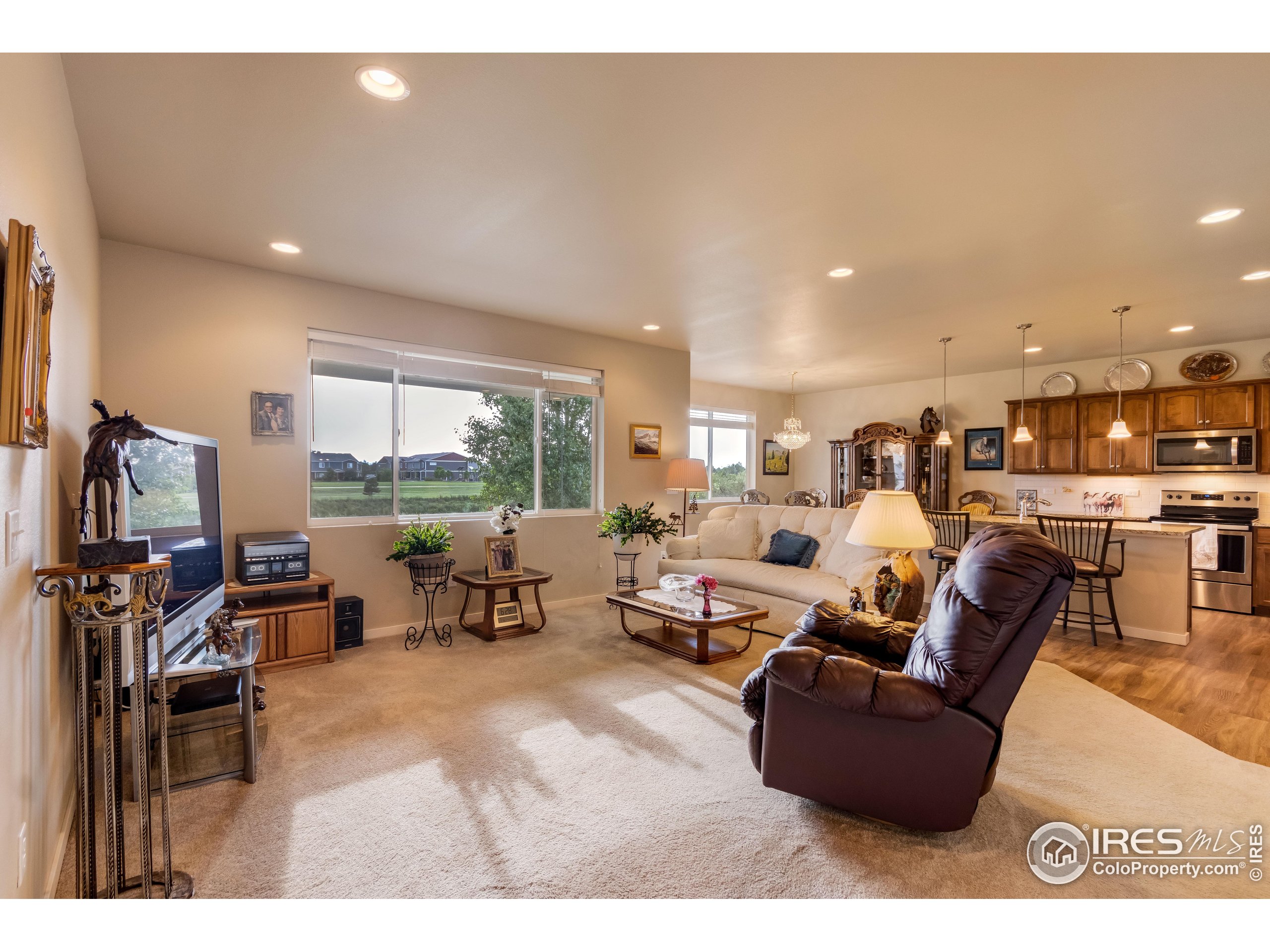 7213 Horsechestnut Street Wellington, CO 80549 - Photo 13 of 39 a living room with lots of furniture and a large window