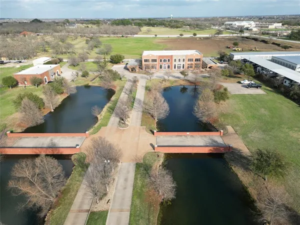 a view of a lake with outdoor space