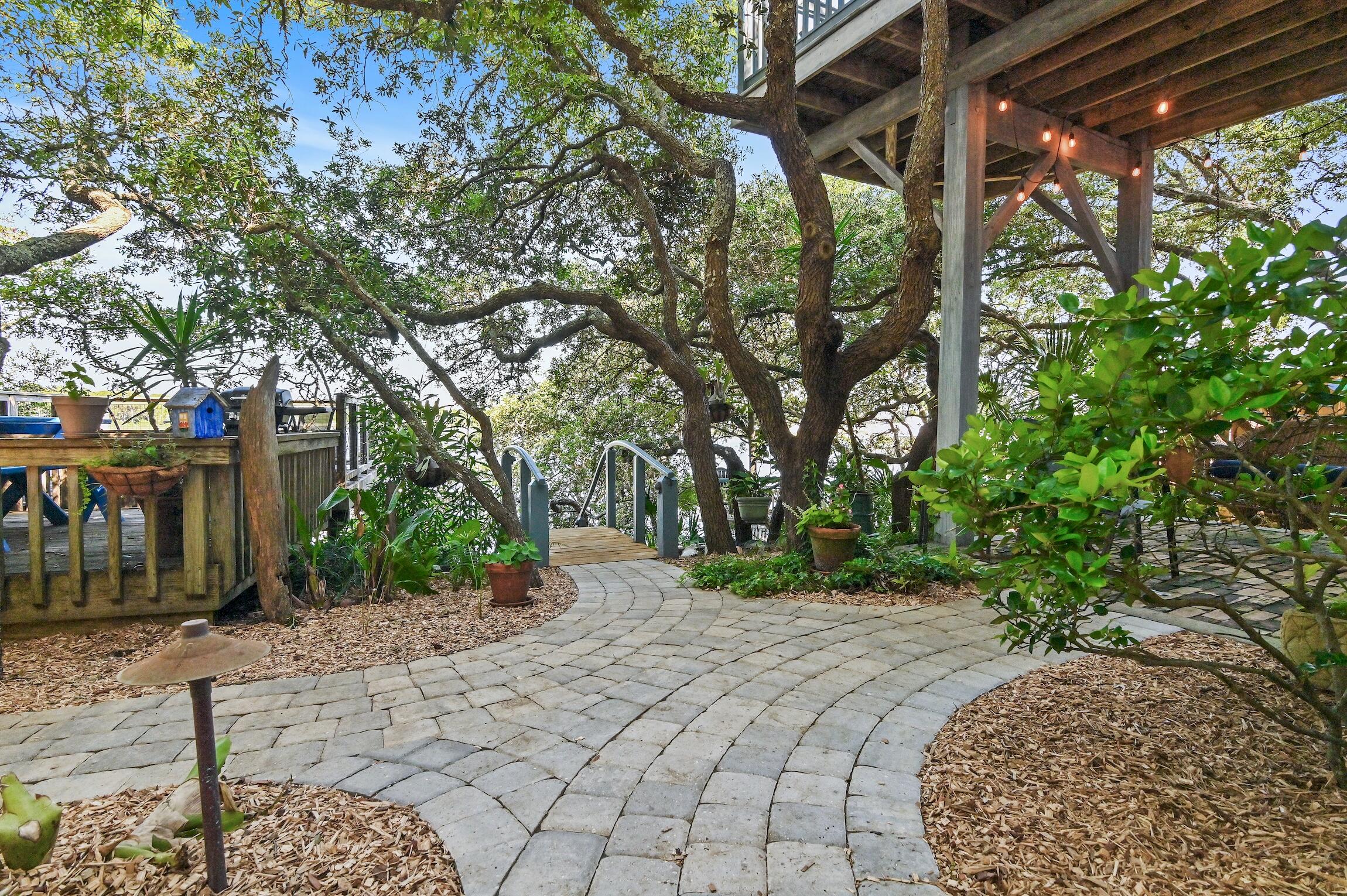 291 South Gulf Drive Santa Rosa Beach, FL 32459 - Photo 15 of 23 a view of backyard with plants and trees