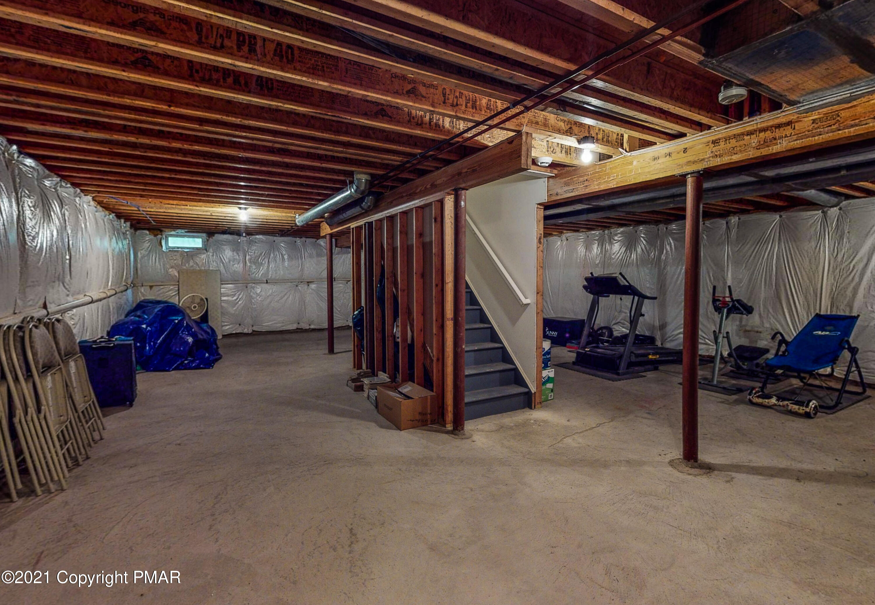 5631 Decker Road Bushkill, PA 18324 - Photo 42 of 61 a view of empty room with wooden ceiling