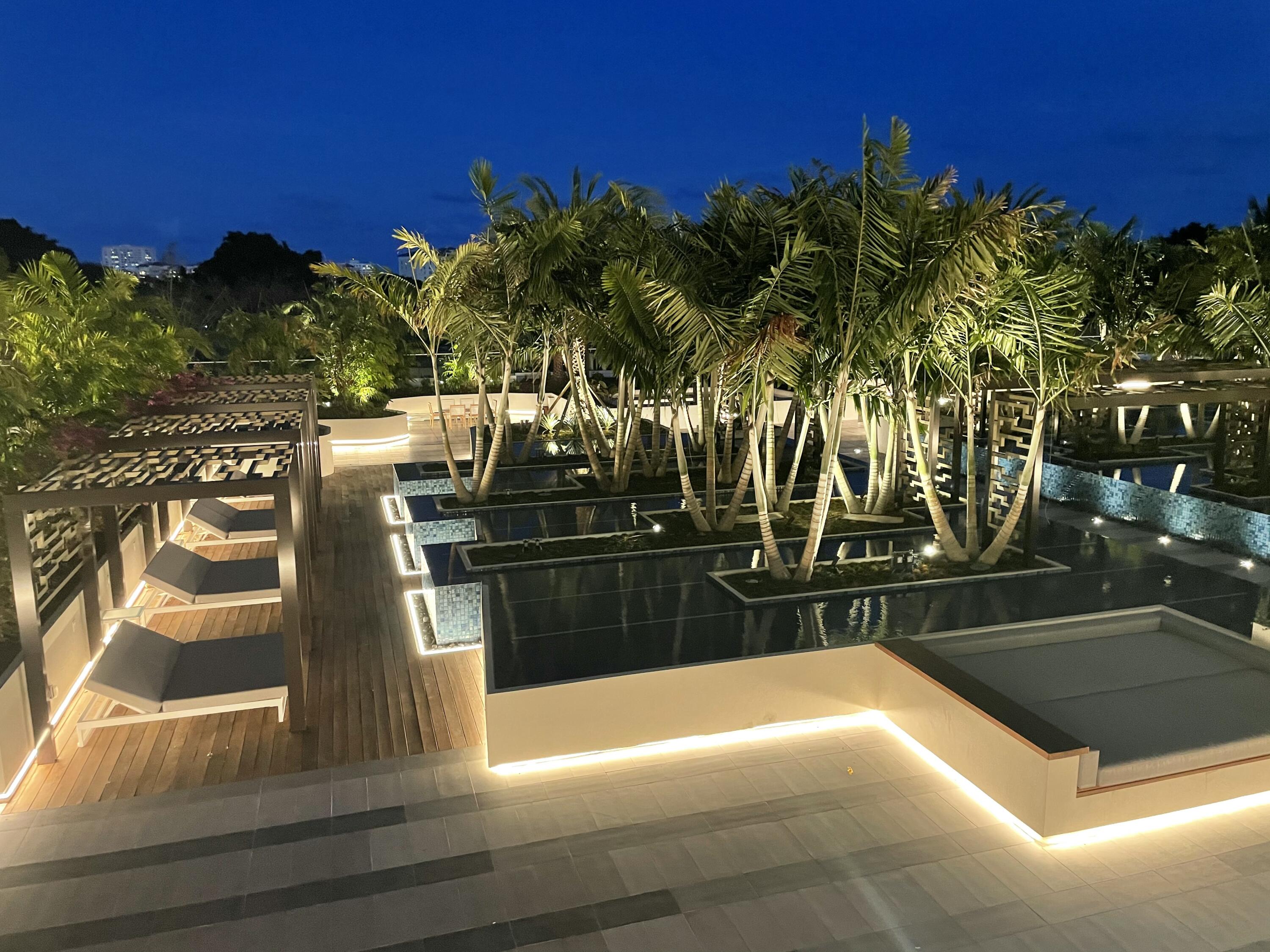 200 Southeast Mizner Boulevard, Unit 216 Boca Raton, FL 33432 - Photo 37 of 59 Alina - Amenity Deck - Evening Picture