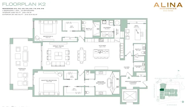 $3,195,000 | 200 Southeast Mizner Boulevard, Unit 216, Boca Raton, FL 33432