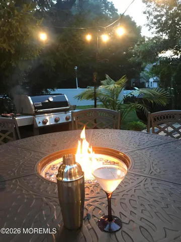 a outdoor space with furniture