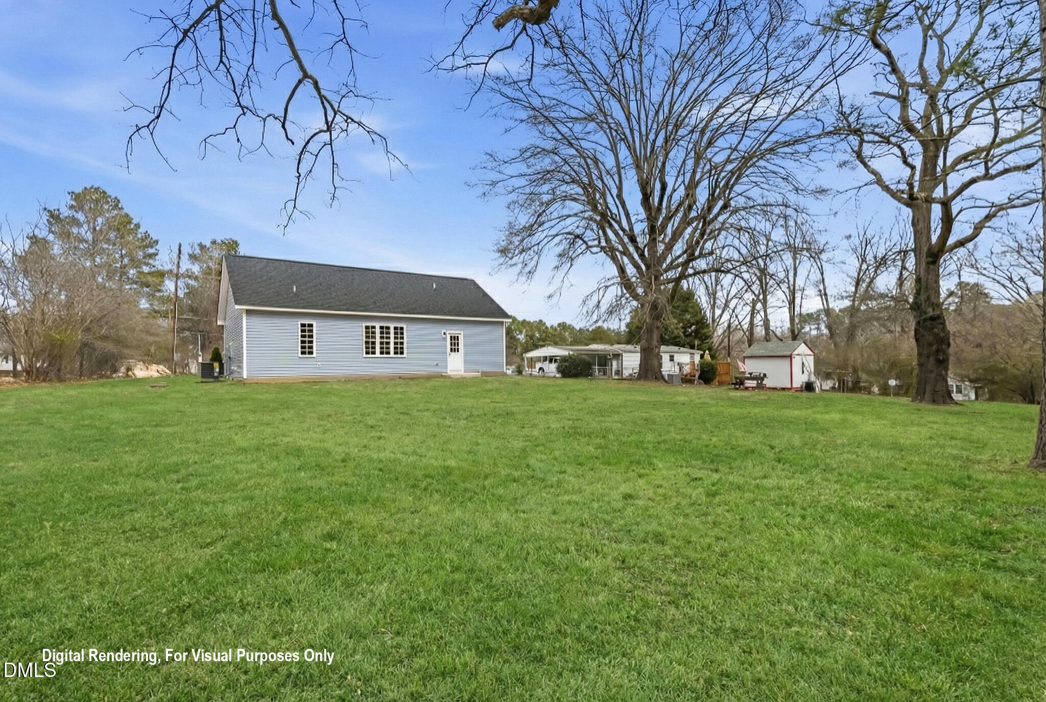 374 Vicksboro Road Henderson, NC 27536 - Photo 20 of 23 a front view of house with yard and green space