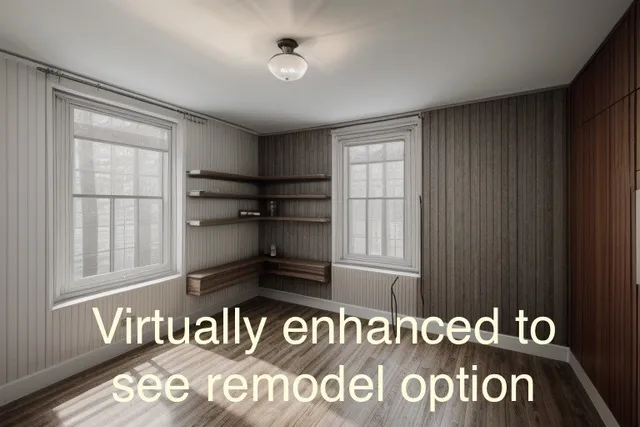 a view of front door with wooden floor