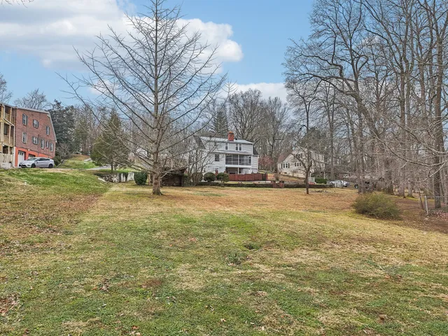 a view of yard with trees