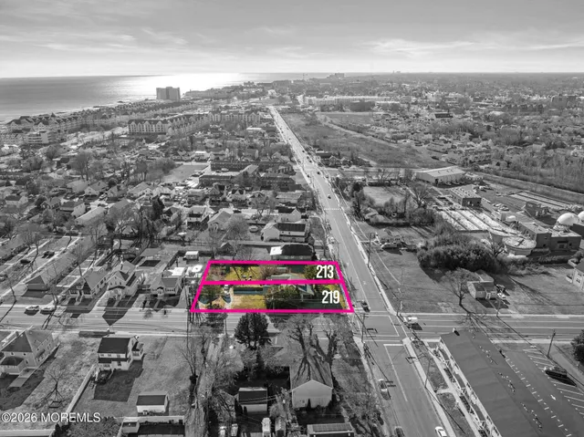 an aerial view of a city