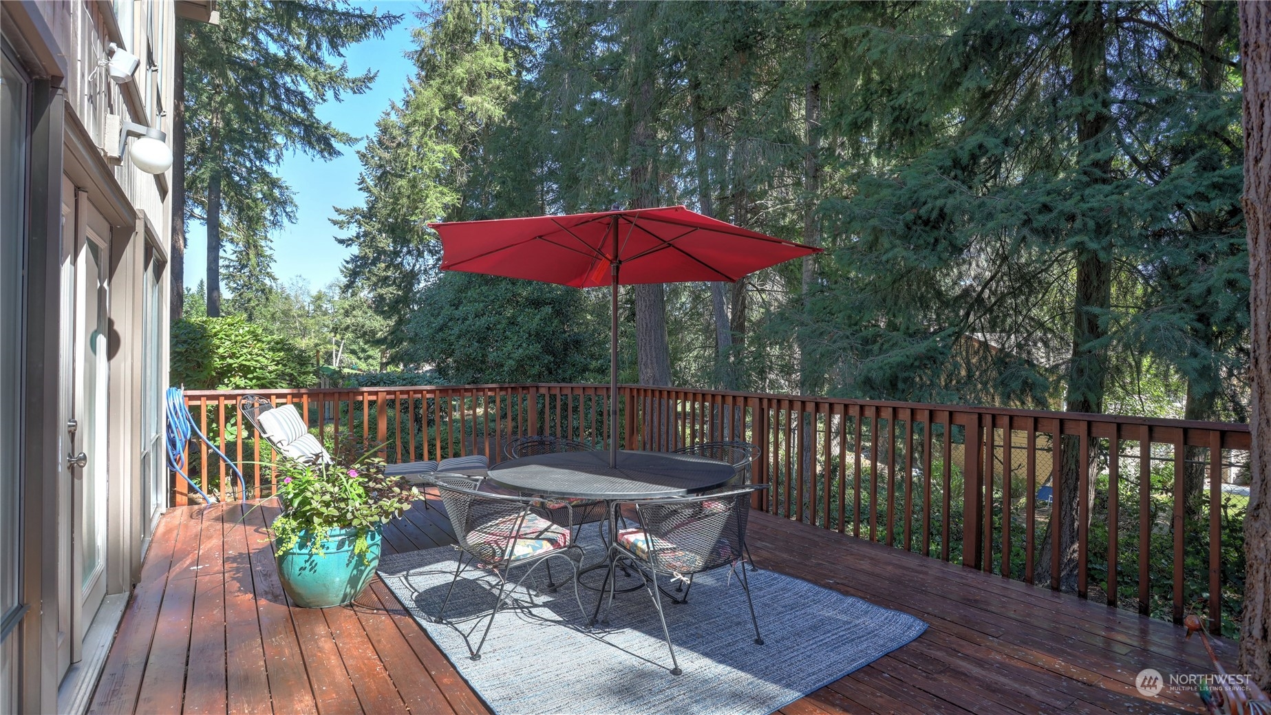 17420 147th Avenue Southeast, Unit 6 Renton, WA 98058 - Photo 17 of 32 a view of balcony with wooden floor and outdoor seating