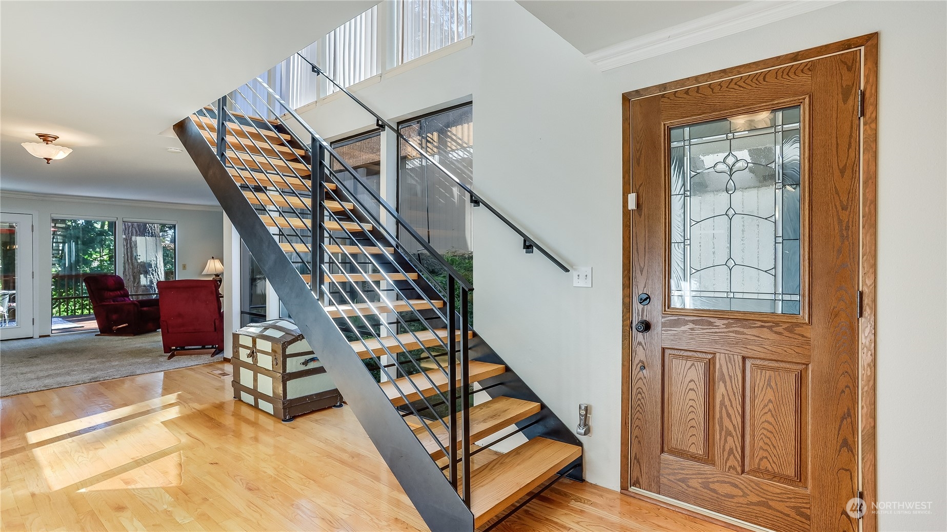 17420 147th Avenue Southeast, Unit 6 Renton, WA 98058 - Photo 7 of 32 a view of staircase with furniture and stairs