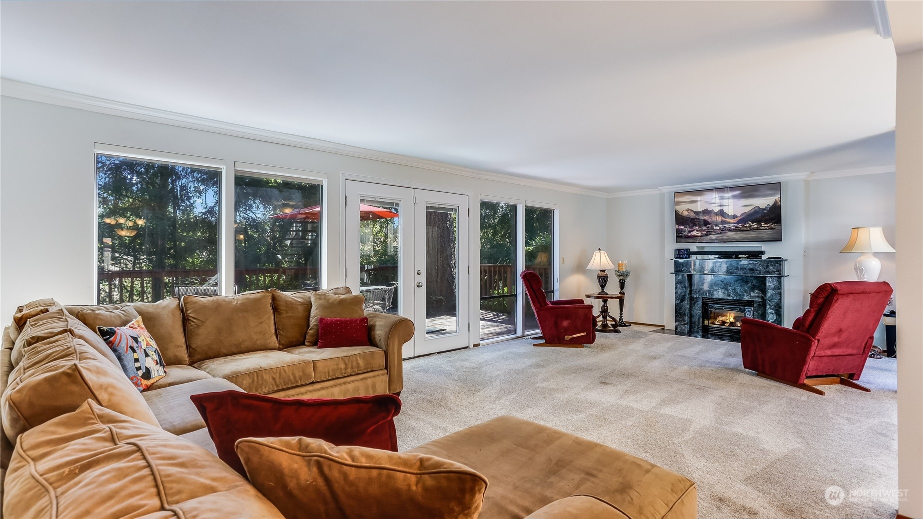 17420 147th Avenue Southeast, Unit 6 Renton, WA 98058 - Photo 9 of 32 a living room with furniture and a large window