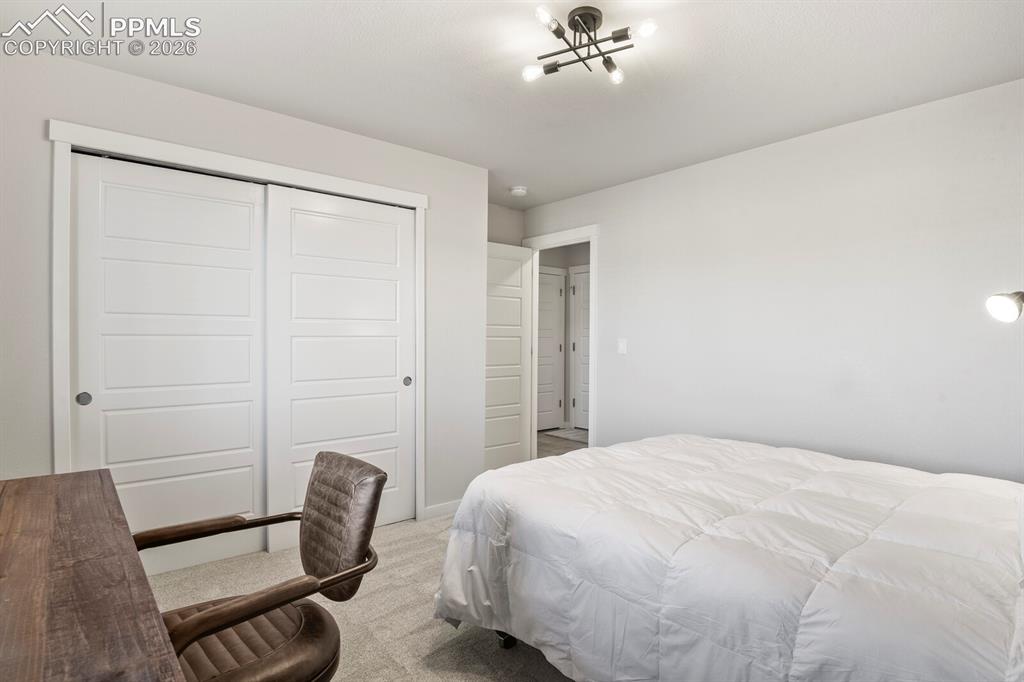 11314 Modern Meadow Loop Colorado Springs, CO 80921 - Photo 23 of 30 a bedroom with a bed and a chair