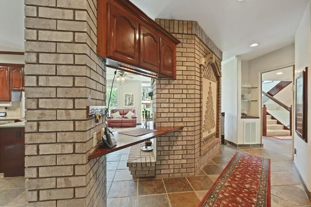 a view of an entryway with staircase