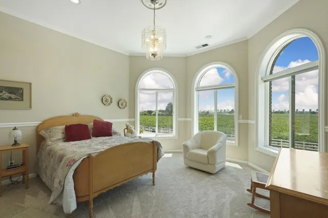 a view of a patio with table and chairs and potted plants