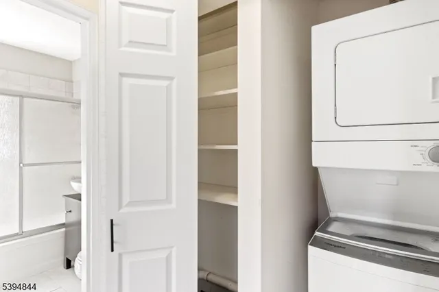 a close view of washer and dryer