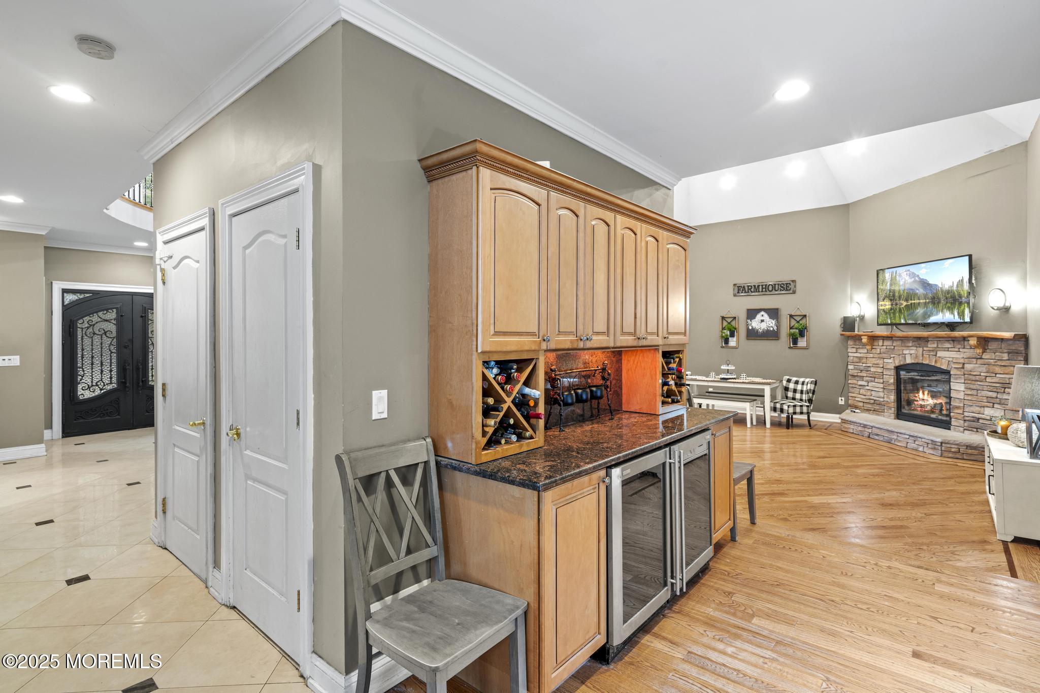 33 Harbor Road Morganville, NJ 07751 - Photo 18 of 49 a kitchen with stainless steel appliances granite countertop a stove and a refrigerator