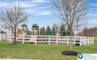 a view of a park with bench