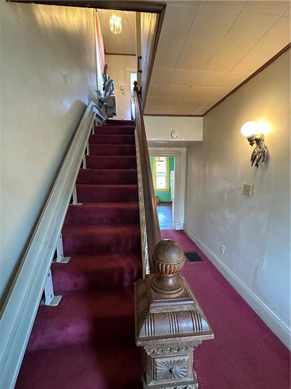 324 West North Street Butler, PA 16001 - Photo 19 of 42 a view of entryway and hall with wooden floor