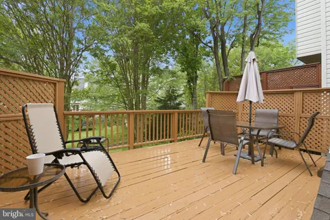 a view of a patio with furniture