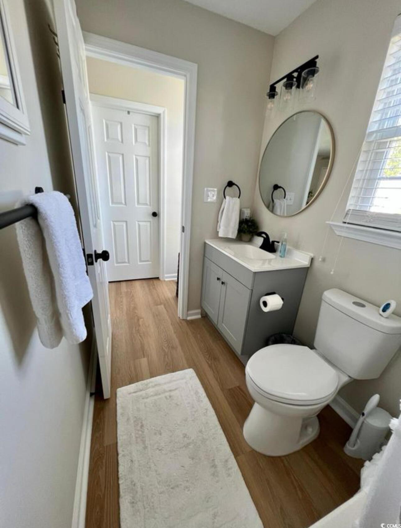 232 Oak Lea Drive Conway, SC 29526 - Photo 14 of 16 Bathroom featuring light wood finished floors and vanity