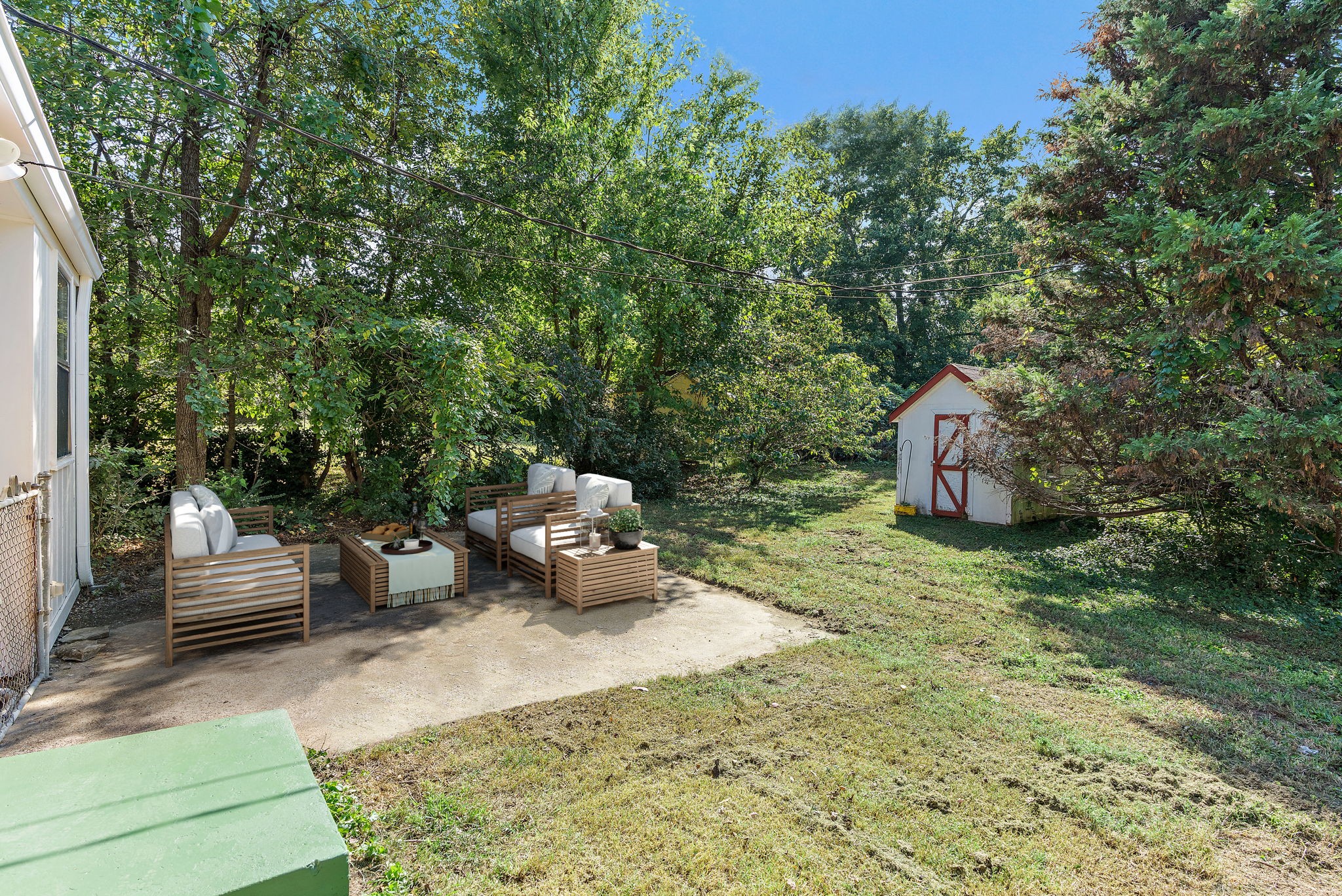 236 Barker Road Nashville, TN 37214 - Photo 32 of 45 Live out your backyard entertaining dreams here on the back patio! *This photo is virtually staged*