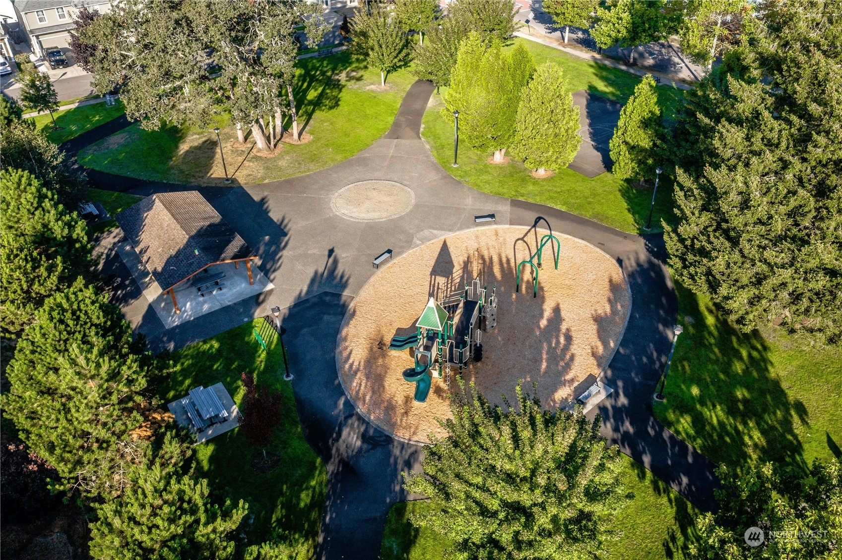 1534 Farina Loop Southeast Olympia, WA 98513 - Photo 37 of 38 a view of a fountain in a garden