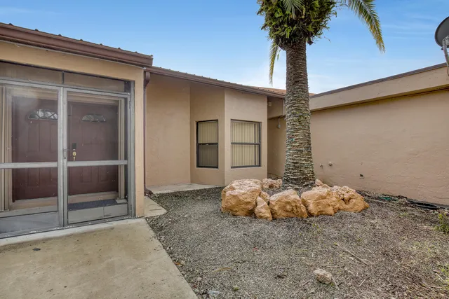 a backyard of a house