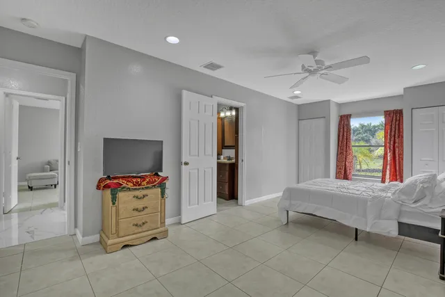 a kitchen with counter top and view