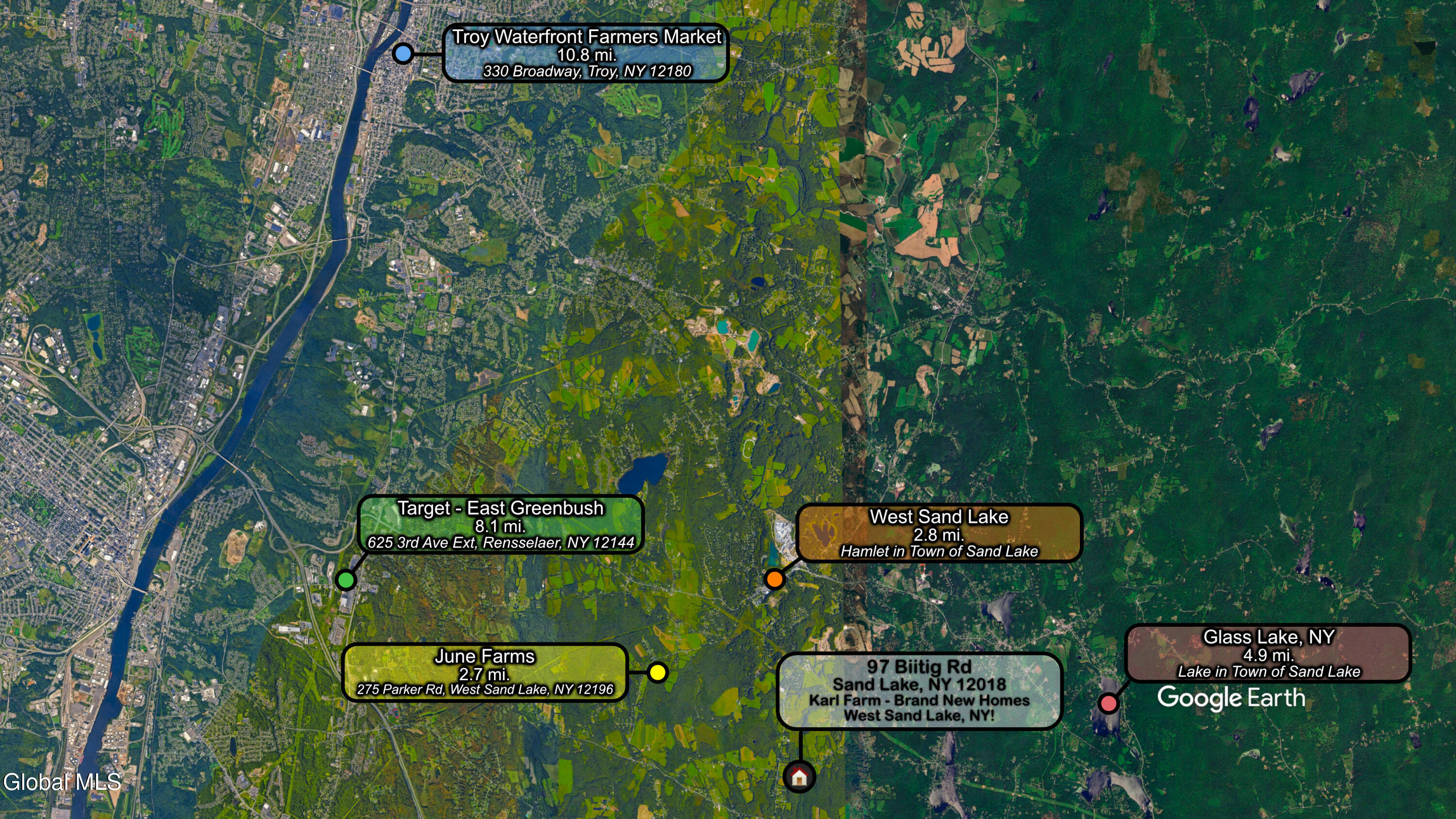 6 Karl Farm Road Averill Park, NY 12018 - Photo 4 of 20 Earth Map