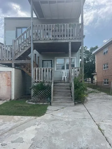 a view of a lake with a big yard