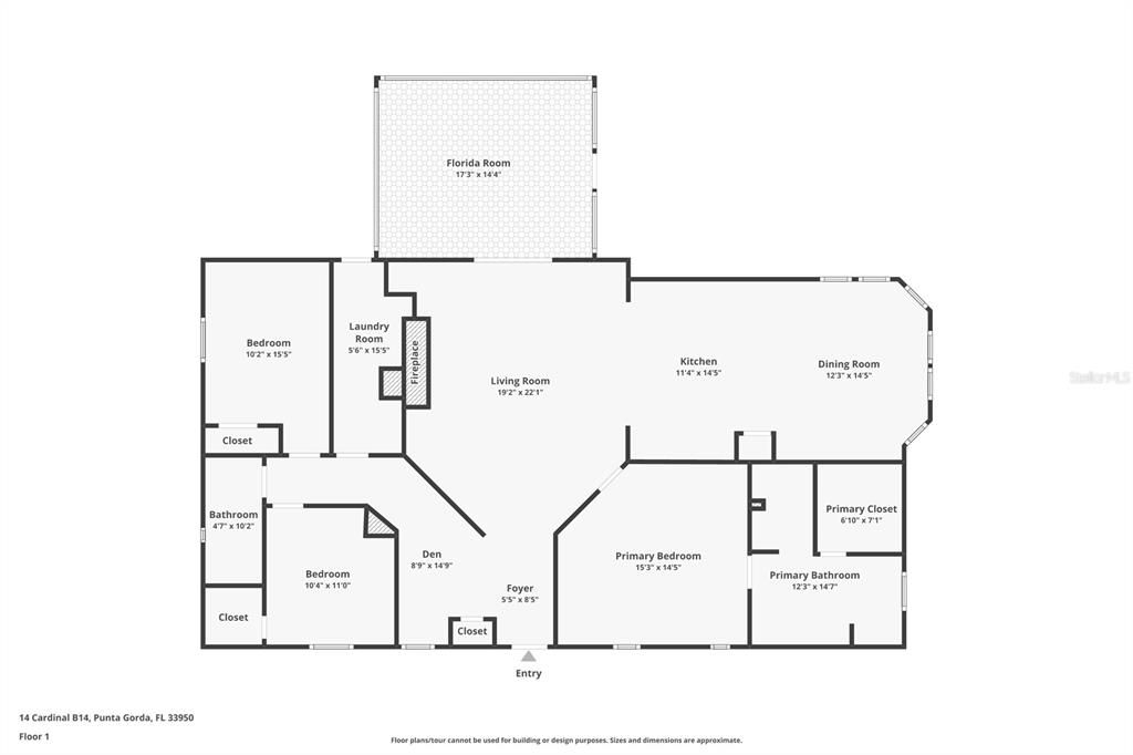 14 North Cardinal, Unit B14 Punta Gorda, FL 33950 - Photo 40 of 40 a picture of floor plan